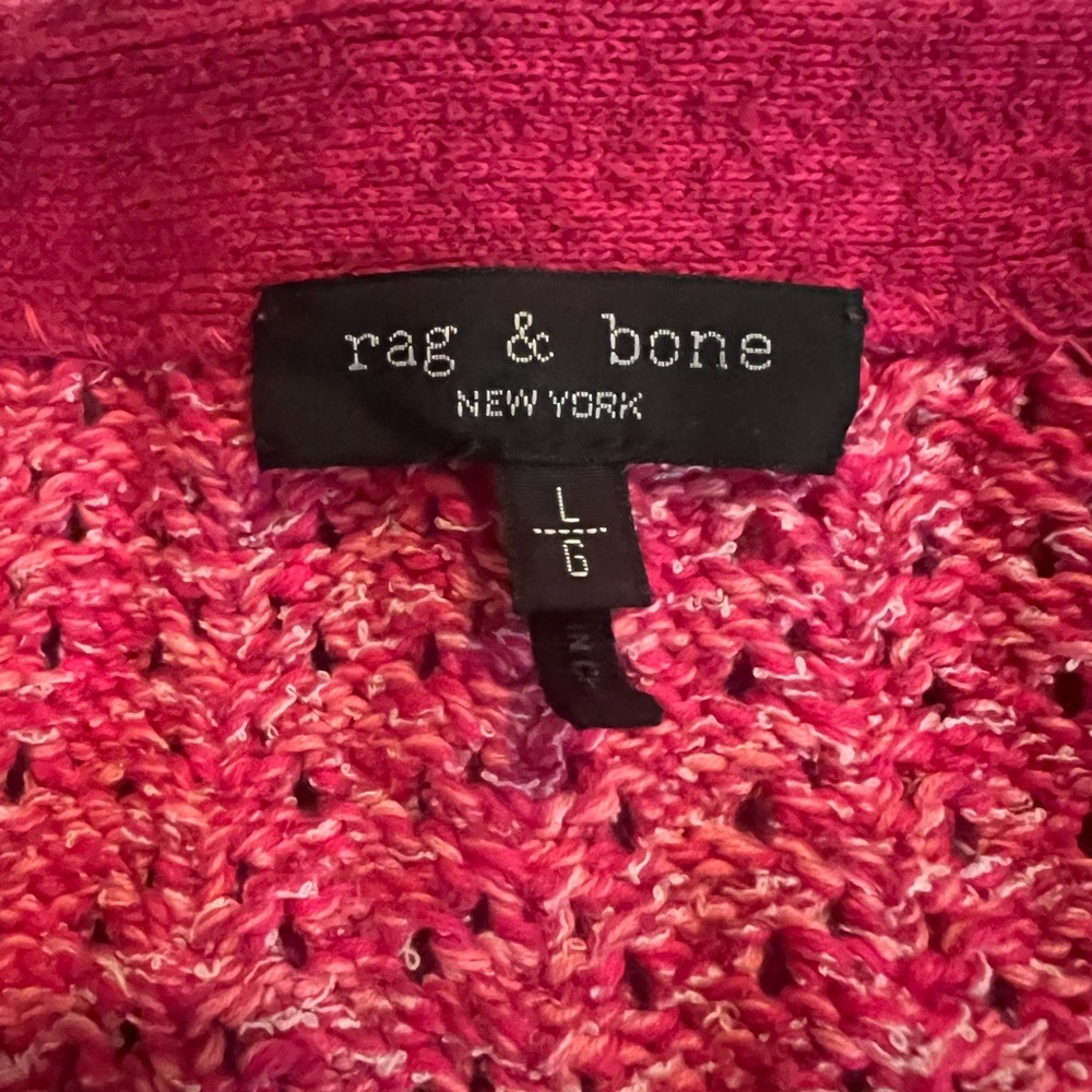 Rag & Bone Vibrant Pink Knit Top